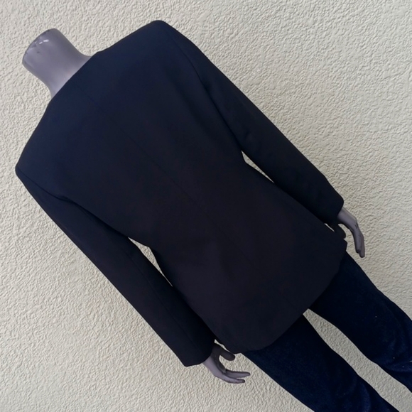 LE SUIT PETITE LADIES VINTAGE BLACK (4) GOLD BUTTON LUXURY SUITCOAT/BLAZER - Picture 13 of 17